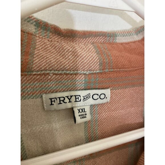 Frye & Co Men'd Long Sleeve Plaid Button Front Shirt - XXL - Picture 3 of 13